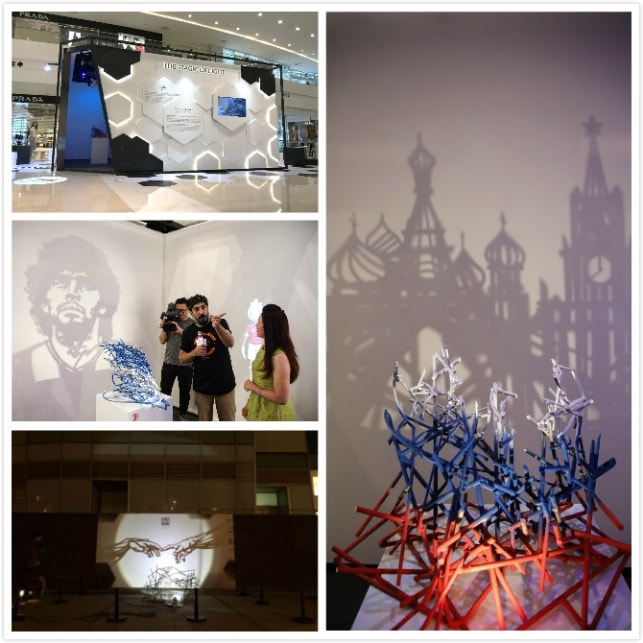 藝術家Rashad Alakbarov光影藝術中國首展 另類角度感受2018俄羅斯世界杯