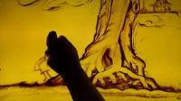 沙畫描繪中秋節(jié)的美麗傳說--吳剛折桂！中秋節(jié)沙畫_標清