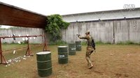 《我是特種兵之火鳳凰》現(xiàn)場(chǎng)拍攝花絮：實(shí)彈打盤子拍攝1