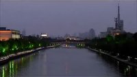 92cg.cn-楊州大運河(從黑夜到清晨、快速)高清實拍視頻素材