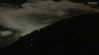 天空下夜晚的云彩流動閃爍星星點點 高清實拍素材