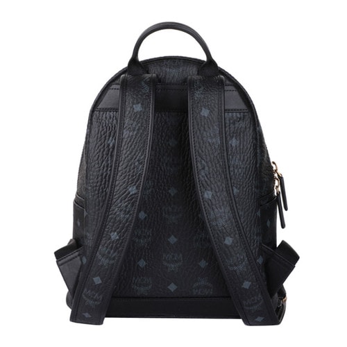MCM/MCM 女士黑色牛皮鉚釘中號雙肩包Backpacks MMK6SVE80 BK001