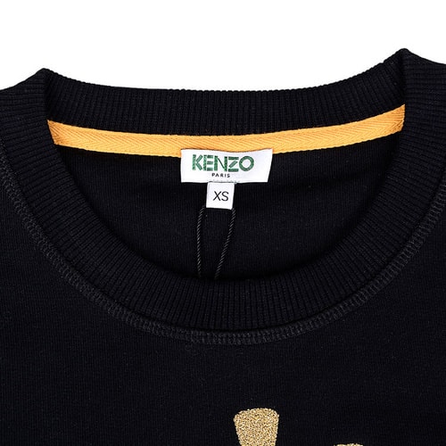 KENZO/高田賢三 猴年限量款 金色刺繡眼睛系列圓領(lǐng)純棉長(zhǎng)袖 女士男士衛(wèi)衣