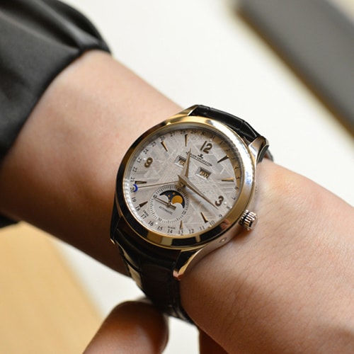 Jaeger-LeCoultre/積家大師系列男士機械腕表Q1558421隕石盤面