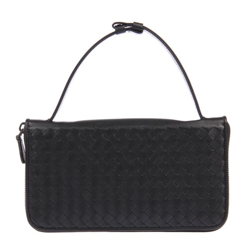 Bottega Veneta/葆蝶家 男士長款牛皮拉鏈?zhǔn)帜冒?69730