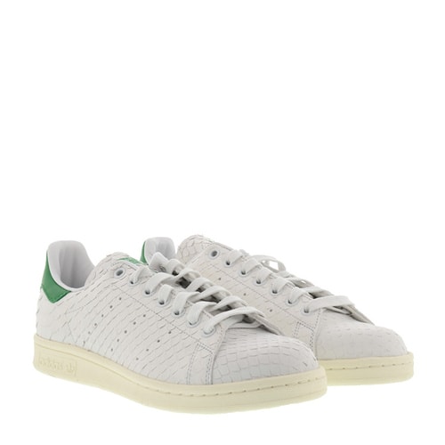 adidas/阿迪達斯 女士 真皮 logo點綴 拼接 鱗片紋理 運動鞋 BR