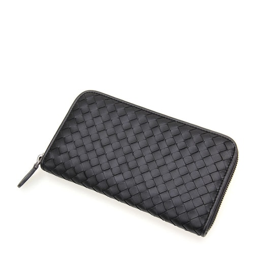 Bottega Veneta/葆蝶家 男士長款牛皮拉鏈錢包114076