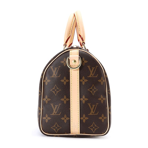 Louis Vuitton/路易威登 老花經(jīng)典帆布Speedy25女士兩用手提斜挎包M41113