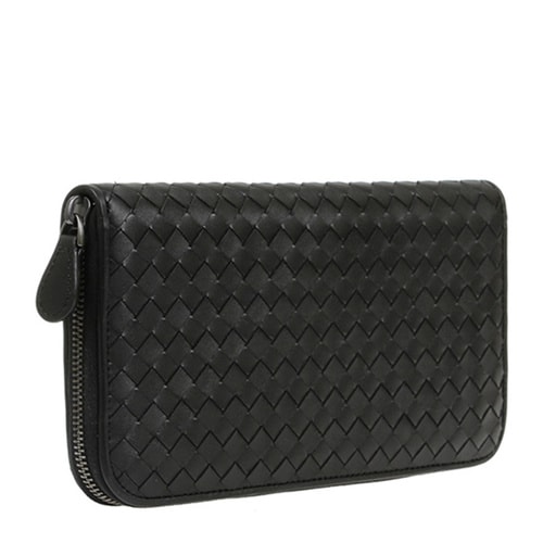 Bottega Veneta/葆蝶家 男士長款牛皮拉鏈?zhǔn)帜冒?11263