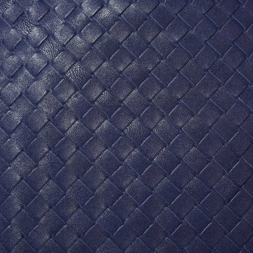 Bottega Veneta/葆蝶家 特價 藏藍色皮質編織男士斜挎包 牛皮276356