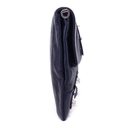 Balenciaga/巴黎世家中性款式機車包羊皮單肩包327079 D94I