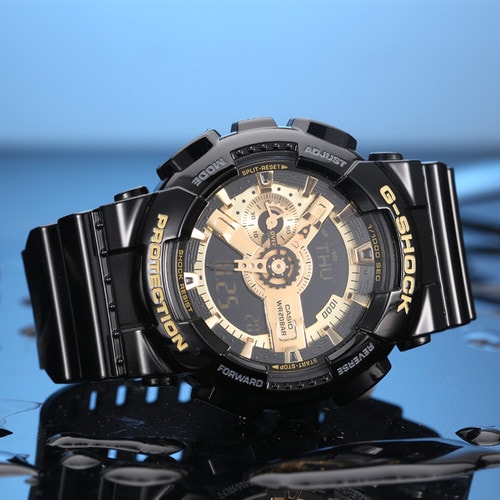 CASIO/卡西歐手表 G-SHOCK黑金限量版時尚運動男表GA-110GB-1APR