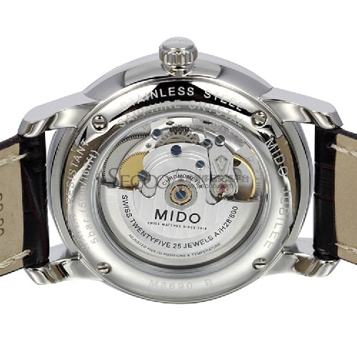 mido/美度貝倫賽麗系列男士天文臺自動機械腕表(M8690.4.11.8)全球聯(lián)保