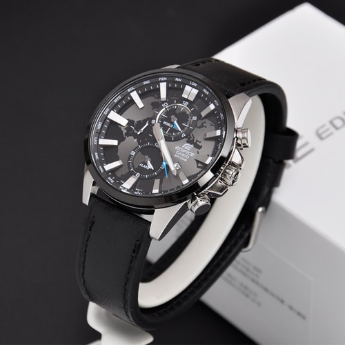 CASIO/卡西歐手表男士防水真皮休閑商務(wù)石英表 EFR-303L-1AVUPR