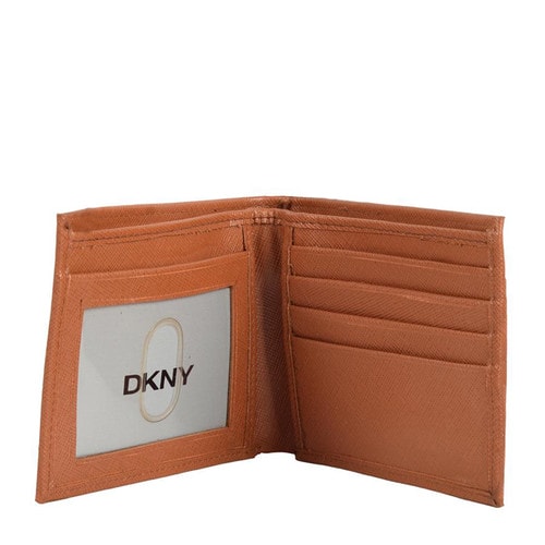 DKNY/唐娜 凱倫 牛皮 男士短款錢包錢夾禮盒裝 DKM5074-TAN