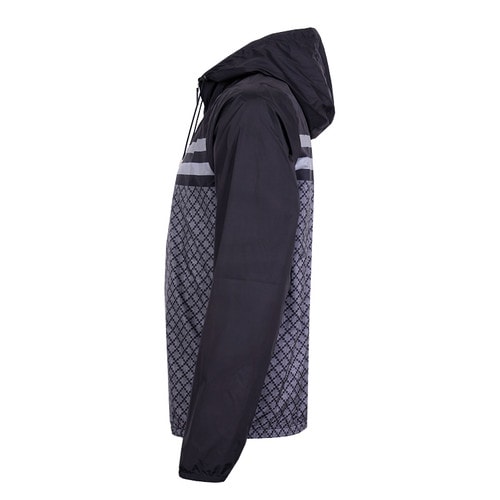 GUCCI/古馳經(jīng)典款聚酯纖維黑色連帽長袖男士外套 國際碼：300667
