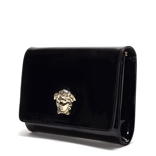 VERSACE/范思哲女士黑色牛皮單肩包