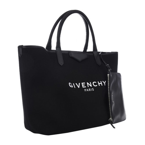 Givenchy/紀梵希 女士黑色織物/配皮手提包 %BB05323384 001