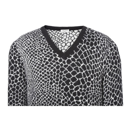 Yves saint Laurent/圣羅蘭 多色混紡羊毛男士長袖針織衫 386347 Y1K01 9787 1031006826