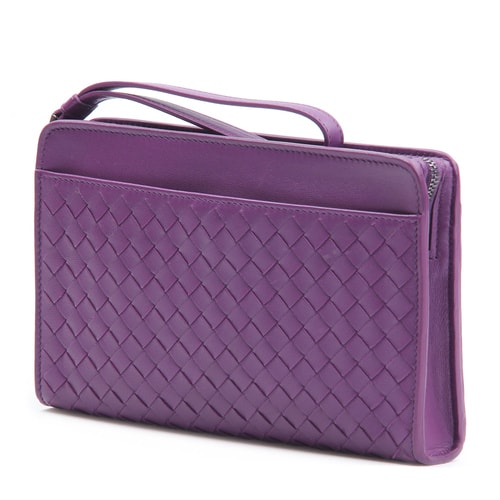 【包郵包稅】Bottega Veneta/葆蝶家 女款時尚羊皮手拿錢包