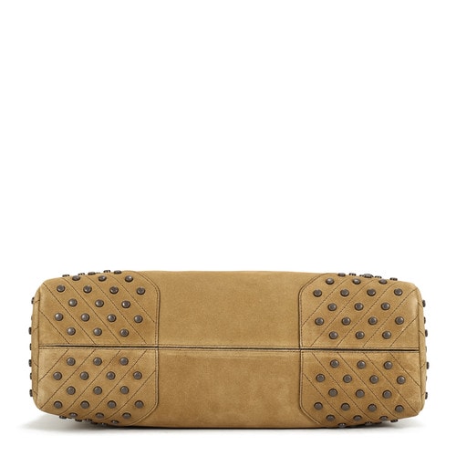 TOD’S托德斯淺棕色翻毛皮男士中號信封包 XBMGGTY13L0GRNC813