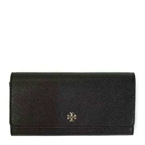 Tory Burch/湯麗柏琦 女士黑色牛皮長款錢包 11169072 BLACK/001