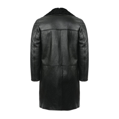Yves saint Laurent/圣羅蘭 黑色皮質 男士外套 398019-Y5MZ1-1000