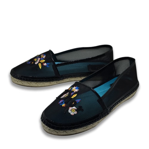 DIOR/迪奧 皮配網(wǎng) 網(wǎng)面透氣 女士平跟鞋