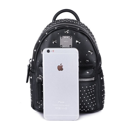 MCM/MCM小號雙肩包 MMK6SVE71BK001