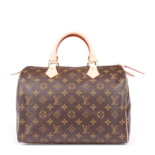 Louis Vuitton/路易威登 SPEEDY 30 Monogram帆布 牛皮 女士 手袋 手提包 M41108