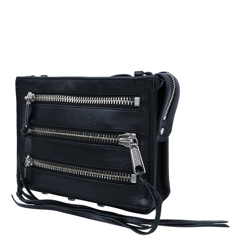 Rebecca Minkoff/瑞貝卡·明可弗 牛皮女士 Moto 3 Zip 單肩 斜挎包