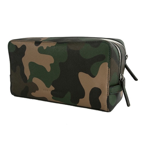Rebecca Minkoff/瑞貝卡·明可弗Dopp Kit 十字壓紋牛皮 化妝包