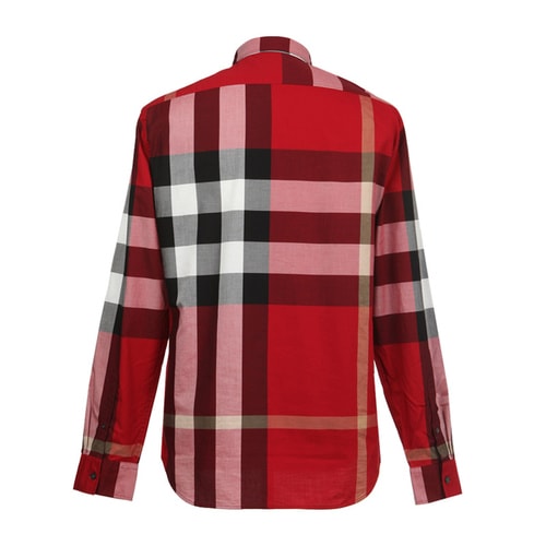 BURBERRY/博柏利 男士經典格紋棉質長袖襯衫