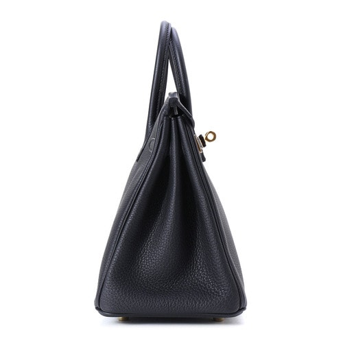 HERMES/愛馬仕 Birkin25黑色 togo皮質(zhì) 手提包