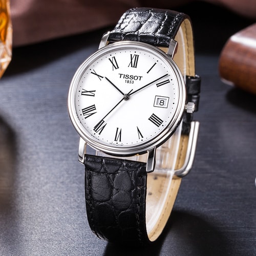 TISSOT/天梭手表 心意系列皮帶石英男士手表T52.1.421.13（全球聯(lián)保）