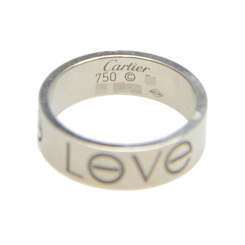CARTIER/卡地亞 LOVE白金戒指 B4085551