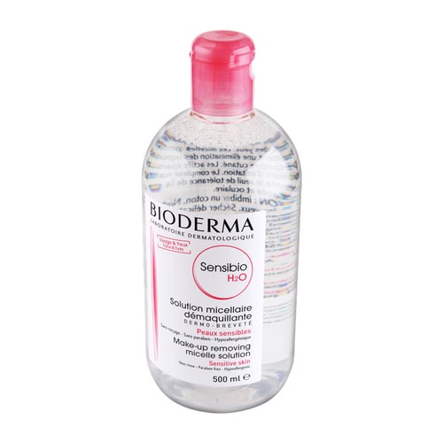 Bioderma/貝德瑪 舒妍潔膚液 500ml 粉水+凈妍潔膚液500ml 藍水