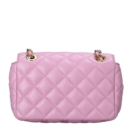 MOSCHINO/莫斯奇諾 女士小號(hào)羊皮鏈條單肩包 7493 粉色