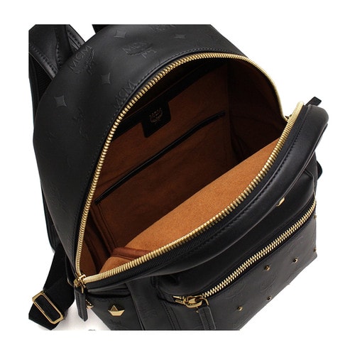 MCM/MCM小號PVC女士雙肩包 MMK6SVH44BK001