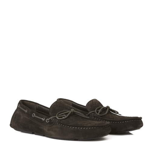 Bottega Veneta/葆蝶家 啡色麂皮男士樂福鞋休閑鞋 308160 VFCA1 2006