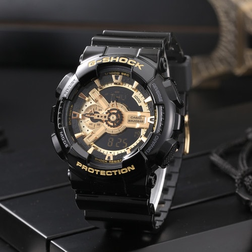 CASIO/卡西歐手表 G-SHOCK黑金限量版時尚運動男表GA-110GB-1APR