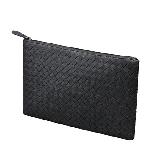 Bottega Veneta/葆蝶家 藏藍(lán)色男士羊皮手拿包#256400 V0010 4014