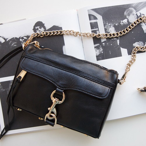 Rebecca Minkoff/瑞貝卡·明可弗女士牛皮 Mini MAC 單肩斜挎包
