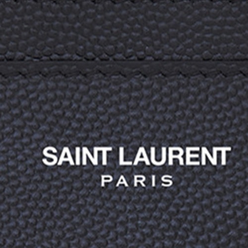 Yves saint Laurent/圣羅蘭 男士深藍真皮卡包小型皮具 375946 BTY0N 4147