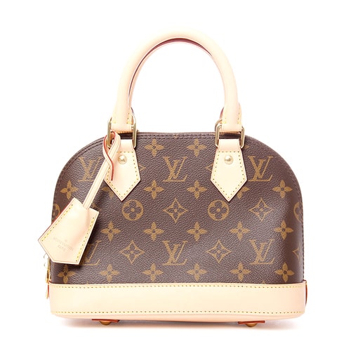 Louis Vuitton/路易威登 女士 老花色帆布/配皮 兩用、單肩包Alma BB、 M53152