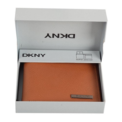 DKNY/唐娜 凱倫 牛皮 男士短款錢包錢夾禮盒裝 DKM5074-TAN