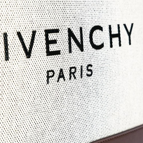 Givenchy/紀梵希 男士白褐色品牌標志印花牛皮與棉質混紡手拿包 BK0607 2536 284 grey brown-036