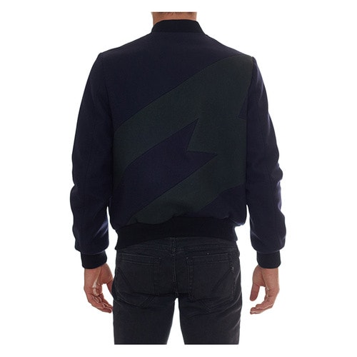MSGM/MSGM 男士 純棉 拼接細節 夾克 BR