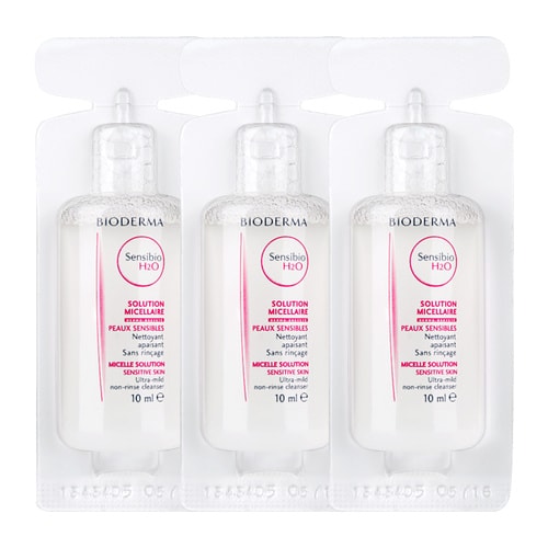 Bioderma/貝德瑪 凈妍控油潔膚液100ml（藍水）+舒妍潔膚液10ml*3（粉水）