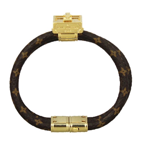 Louis Vuitton/路易威登 PETITE MALLE系列 經(jīng)典花紋老花色 包包款手鐲/手環(huán) 19號(hào) M6154E
